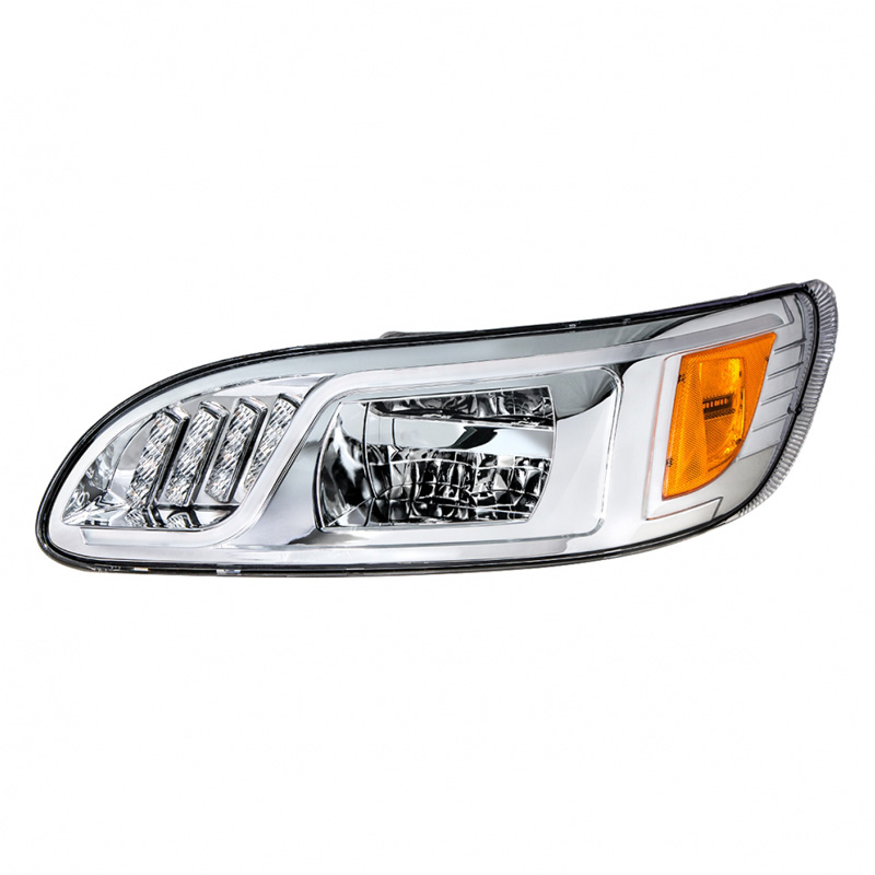 Peterbilt LED Headlight with Turn Signal and DRL