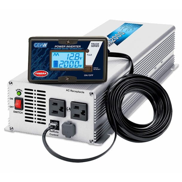 Tundra 2000 Watt Modified Sine Wave Power Inverter - Inverter and Install kit