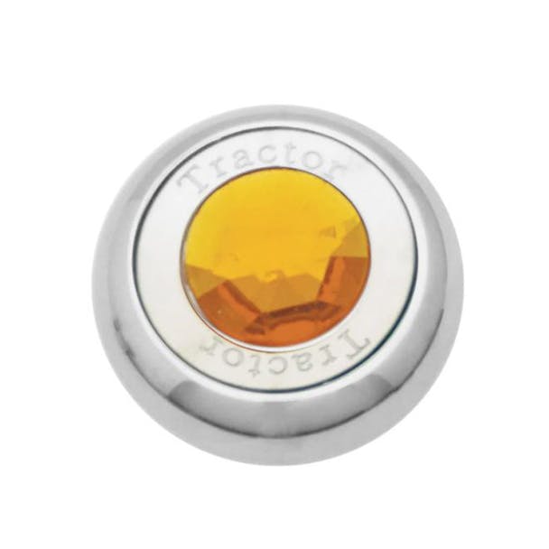 Chrome Tractor Trailer Air Brake Knob With Colored Diamond - Default
