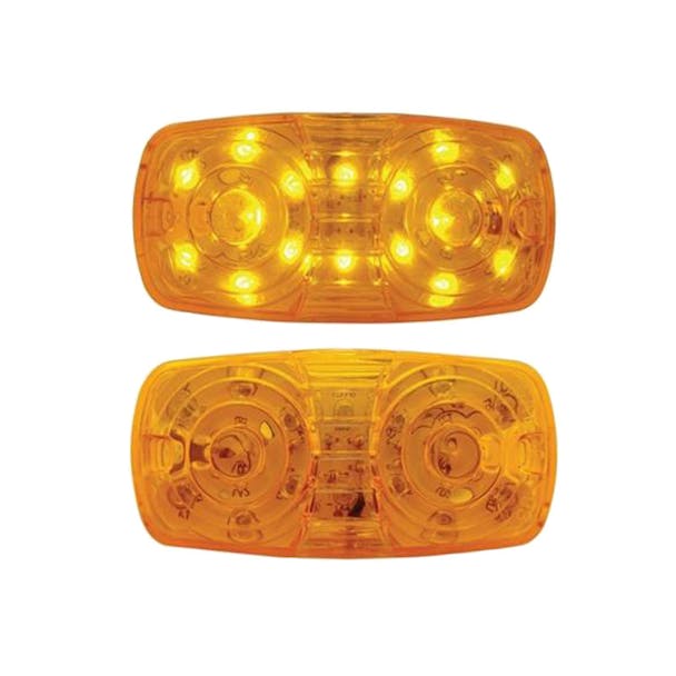16 LED Rectangular Clearance Marker Light - On