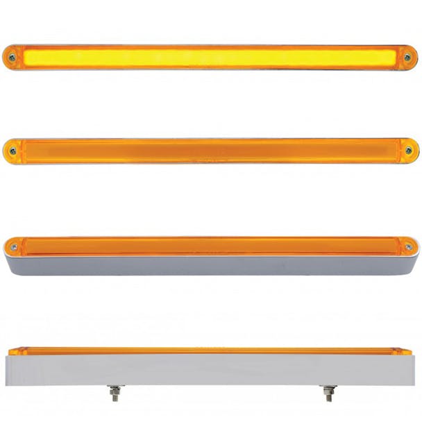 12 Dual Function GLO Light Bar With Chrome Housing