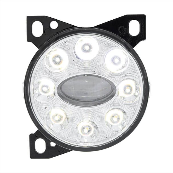 Peterbilt 579 587 & Kenworth T660 LED Projector Fog Light - Black and Chrome thumbnail