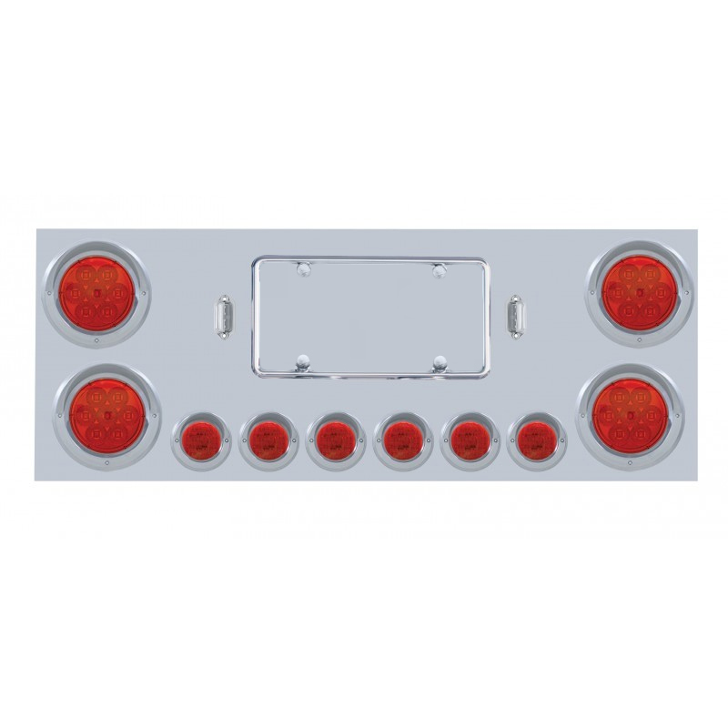 Stainless Steel Rear Center Panel With Reflector LED Lights