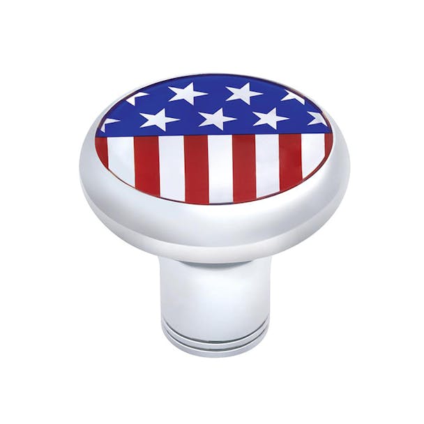 Chrome Deluxe ALL Flag Emblem Air Valve Knob