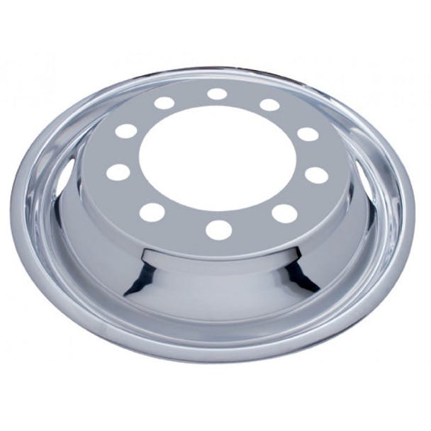 Front Wheel Cover For 22.5" Stud Piloted Wheels With 1.5" Lug Nuts And 2 Hand Holes