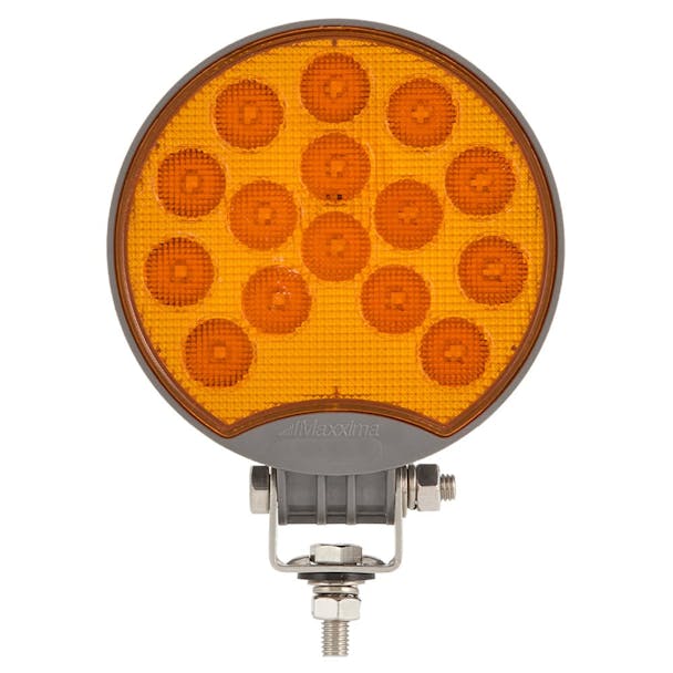15 LED 4.8" Round MaxxHeat Work Light By Maxxima Both