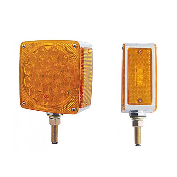45 LED Square Double Face Turn Signal Light With Side LED - Both Styles