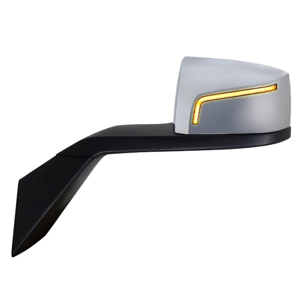Volvo VN VNL 2004-2017 Chrome 1 Line LED Turn Signal Hood Mirror - Default