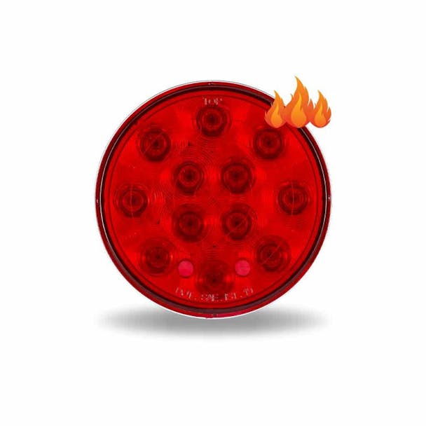 4'' Round Heated Stop Tail Turn LED Light - Both