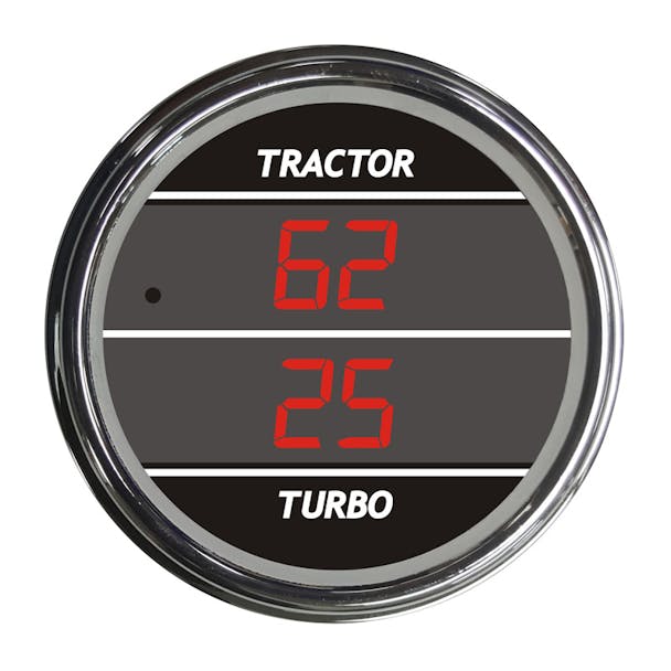 Truck Dual Display PSI Tractor/Turbo TelTek Gauge Color Display Options