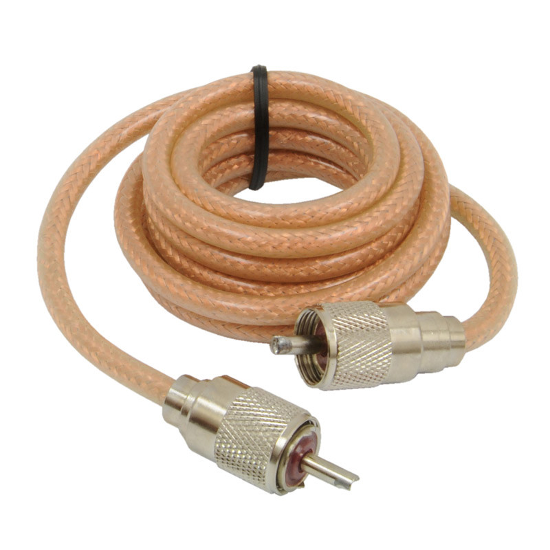 RoadPro CB Antenna Mini-8 Coax Cable With PL-259 Connectors