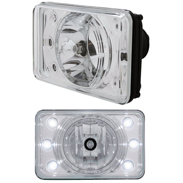 Rectangular Headlights LED 165mm Crystal Projection