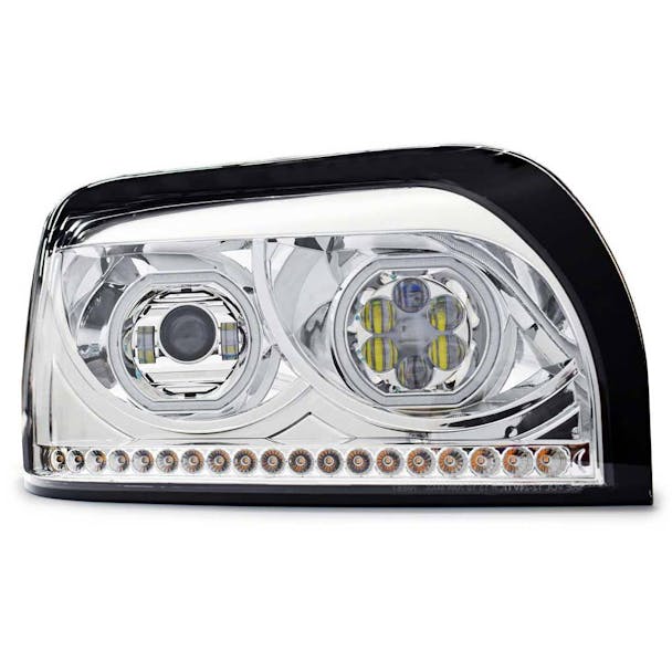 Freightliner Century Full LED Blackout Projector Headlight