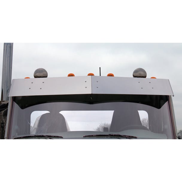 Peterbilt 579 567 11" Flat Top Drop Visor Untie Drop