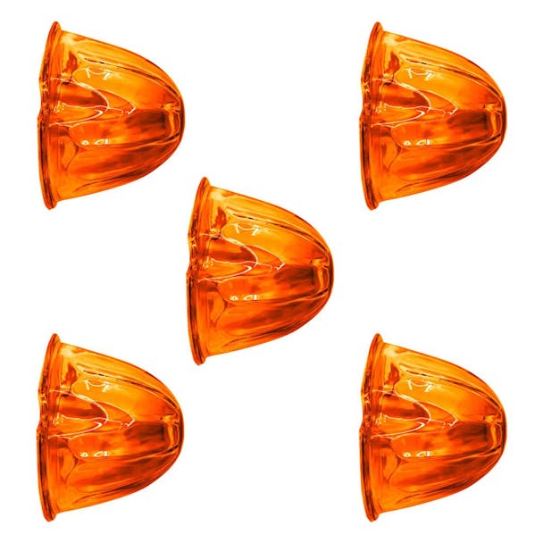 Glass Watermelon Marker Light Lens 5 Pack - Thumbnail