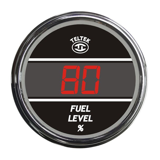 Truck Fuel Level TelTek Gauge Color Display Options