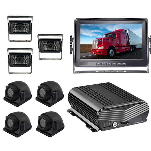 Universal Heavy Duty Live Stream MNVR Dash Cam With 4G WIFI GPS - Default