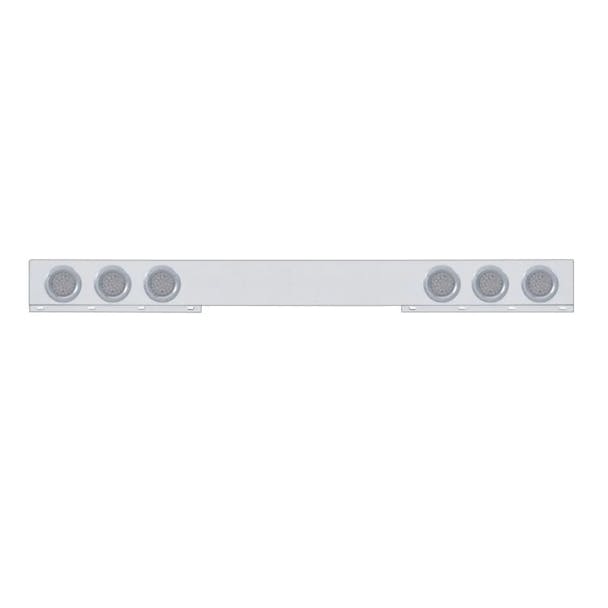 Chrome One Piece Rear Light Bar With Red LED Lights - Default