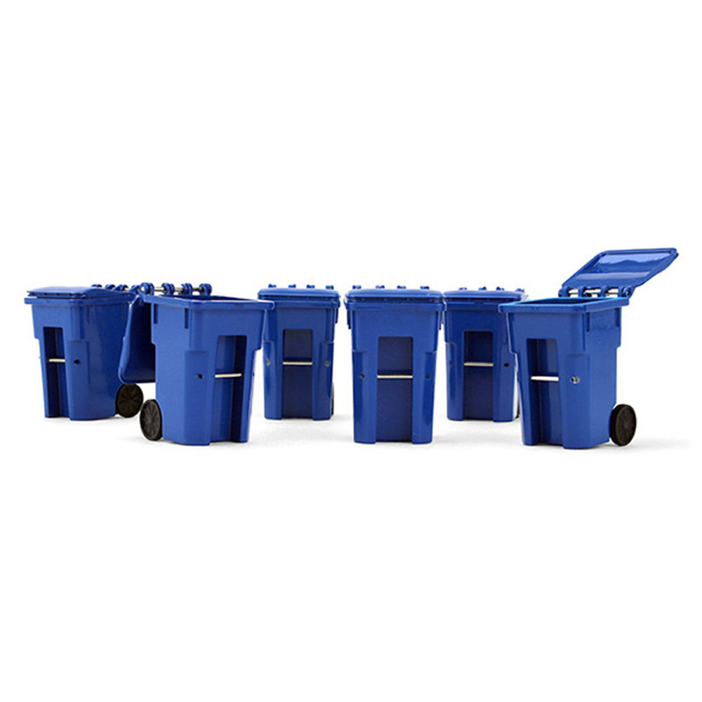 GARBAGE TIME 1.3.4QUARTER　各1BOXセット Set Of 6 Trash Bins Replica 1/34 Scale - Raney's Truck Parts