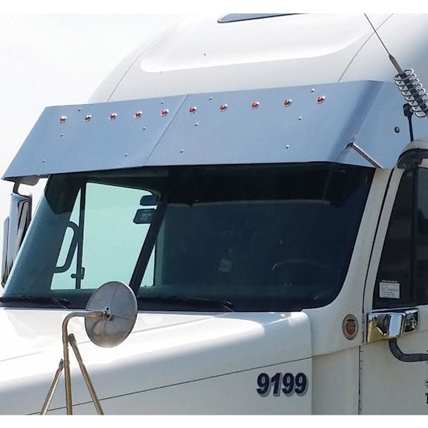 Freightliner Century Columbia Coronado Visor Bullseye LEDs 2004 & Newer With Amber Lens