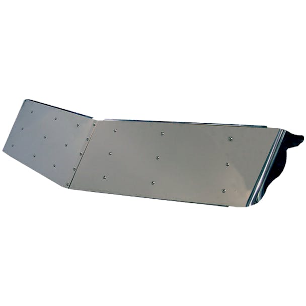 Peterbilt 330 335 379 389 13" Drop Visor With Cab Mounted Mirrors