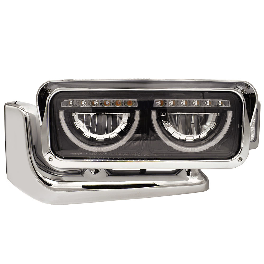 Peterbilt 389 589 367 379 567 359 Blackout LED Headlight Assembly