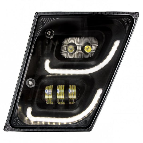 Volvo VN VNL High Power Full LED Blackout Fog Light With Daytime And Position Light Both On