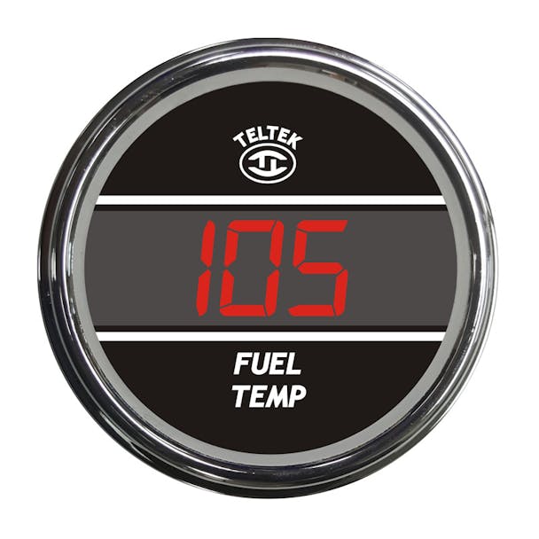 Truck Fuel Temperature Teltek Gauge Color Display Options