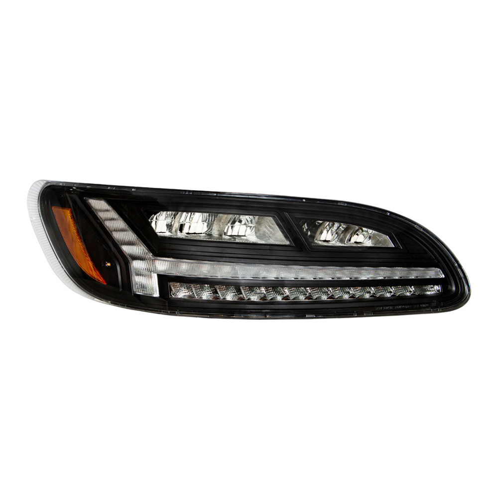 Peterbilt 386 387 Blackout 6 LED Headlight With Turn Signal