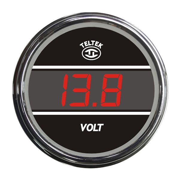 Truck Voltmeter TelTek Gauge Color Display Options
