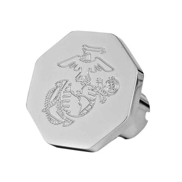 Engraved Marine Corps Logo Tractor Trailer Air Brake Knob Octagon & Square
