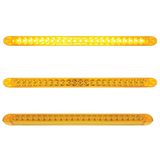 17 1/4" 23 SMD LED STT & PTC Light Bar With Reflector Amber Red Clear