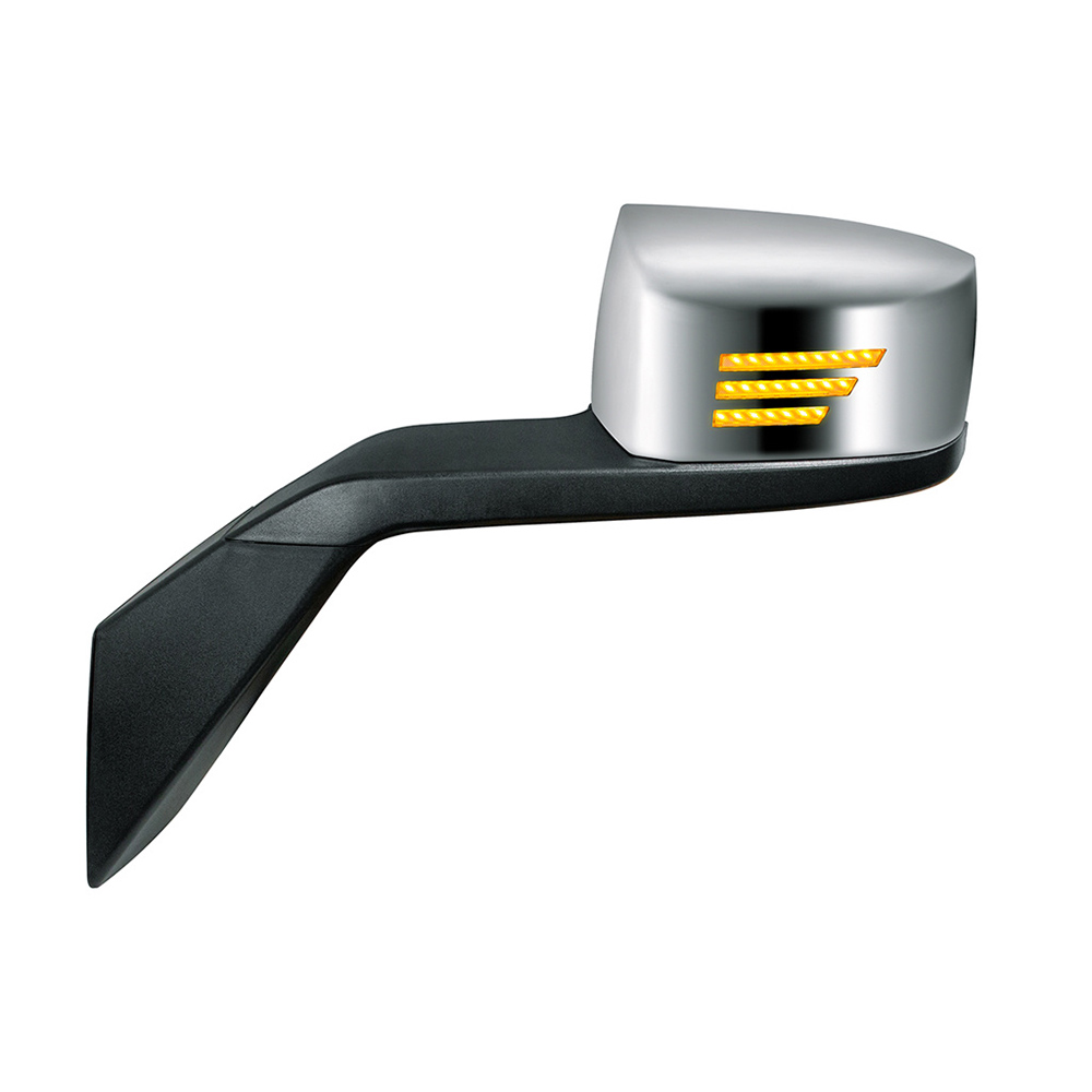 Volvo VNL Hood Mount Mirror Assembly With LED Turn Signals