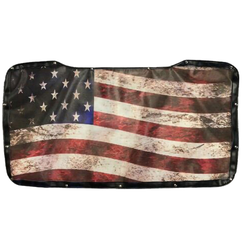 BUG SCREEN バグスクリーン 　インパラ　ベルエア　VW 旧車 Freightliner Old Glory Flag Premium Bug Screen By Robert James