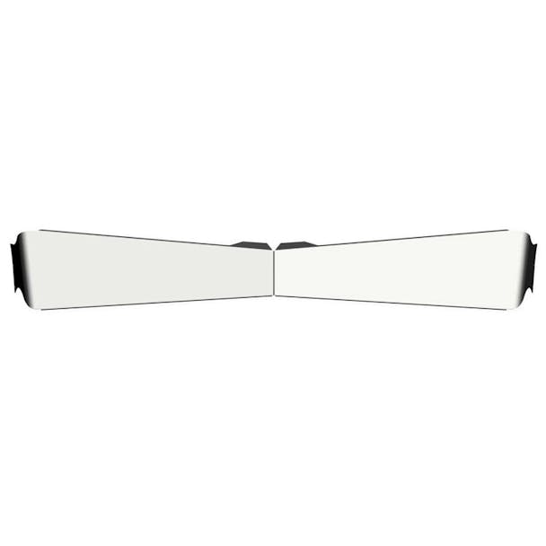 Peterbilt 379, 388, 389 Bowtie Visor 9"
