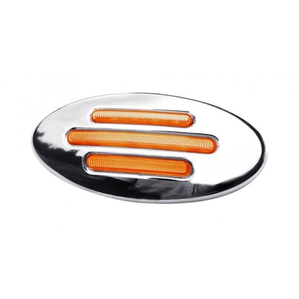 Amber & Clear Peterbilt Flatline Front Fender Light