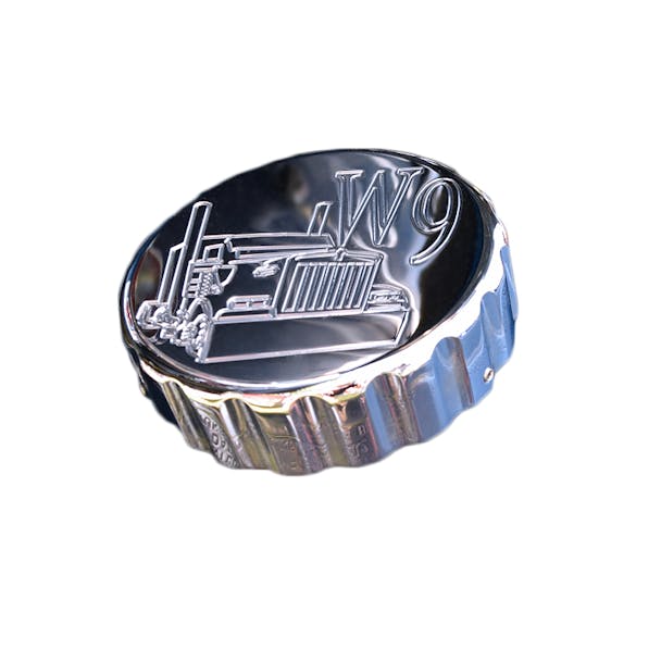 Chrome Kenworth W9 Fuel Cap Cover