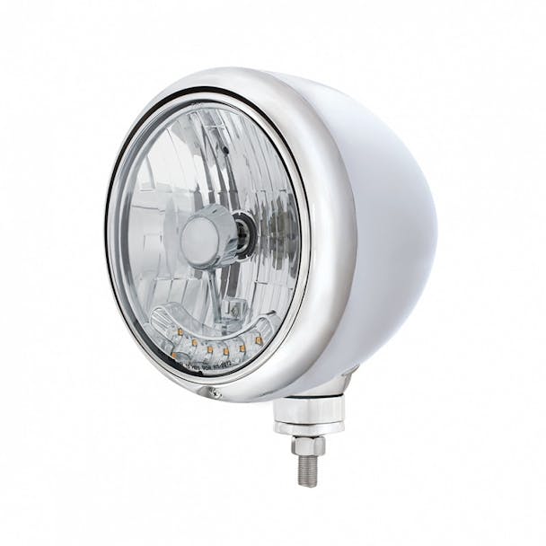 7" Guide Headlight with 6 Amber Auxiliary LED 