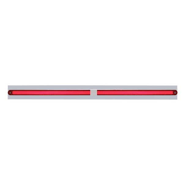 Chrome Top Mud Flap Light Bracket with Two 12" LED GLO Light Bar