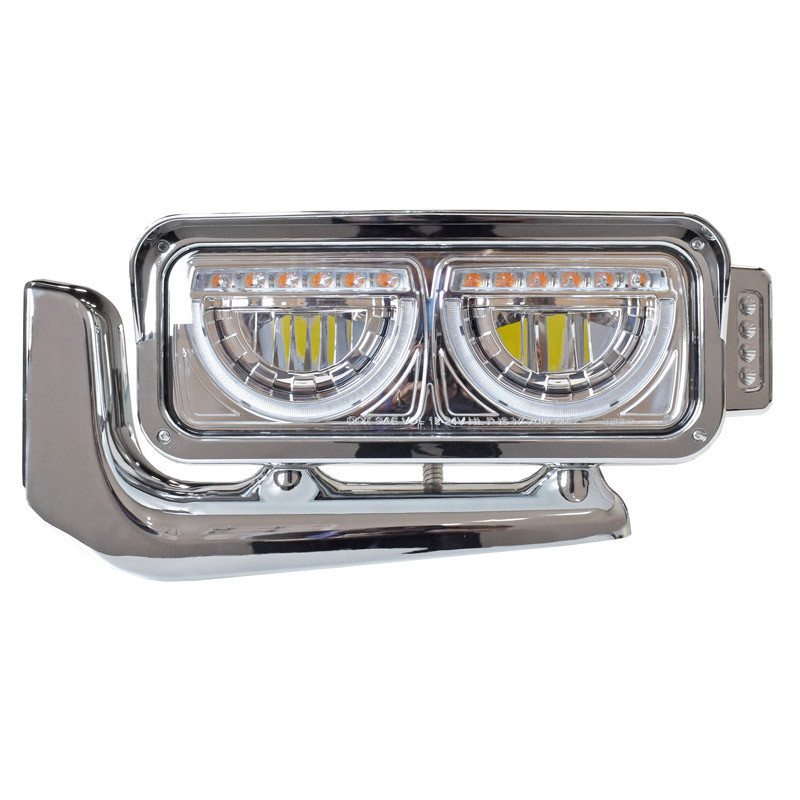 Peterbilt 359 367 379 389 567 589 LED Headlight Assembly with Half