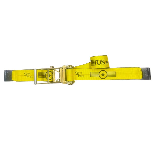 4" Wide SpinFree Ratchet Strap Assembly With Long Handle - default