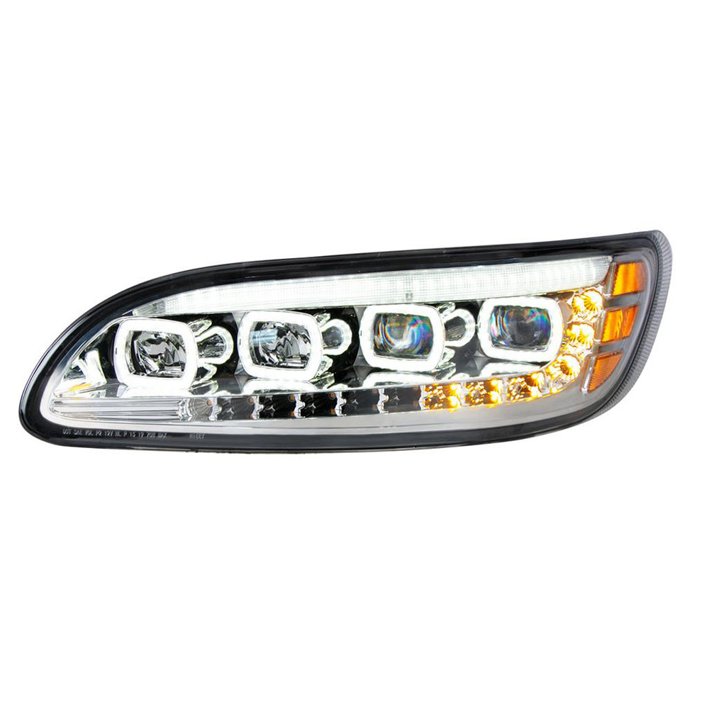 Peterbilt 382 384 386 387 Chrome Competition Series Quad-LED