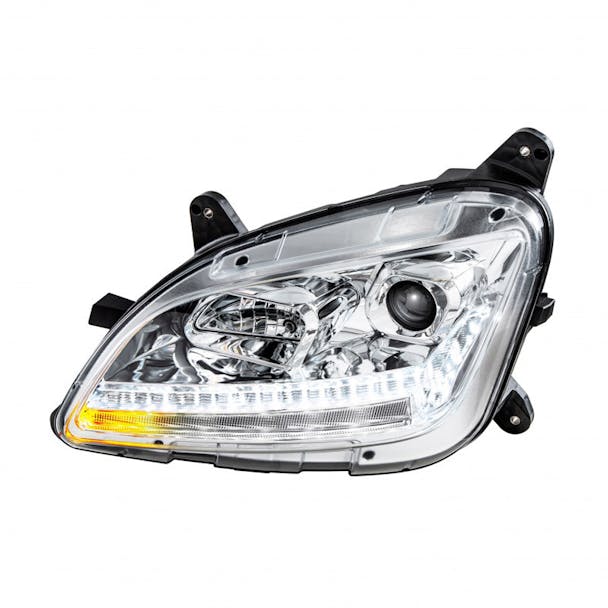 Chrome Projector Headlight Assembly Complete