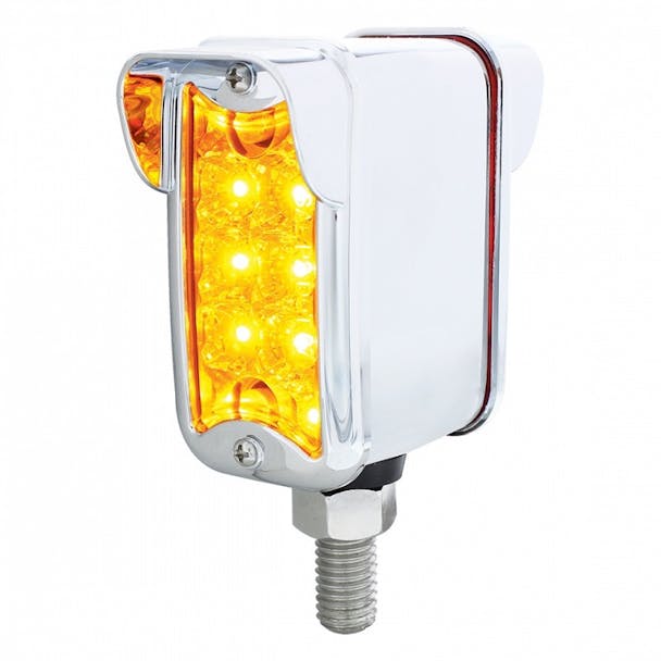 Dual Function Double Face Reflector Light Straight Mount Amber Lens Option