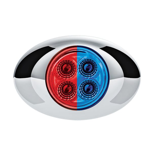 4 LED 3" Oval Double Fury Red Clearance Marker Light - All Options