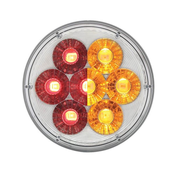 14 LED 4" Round Double Fury Red Clearance Marker Light - All Options