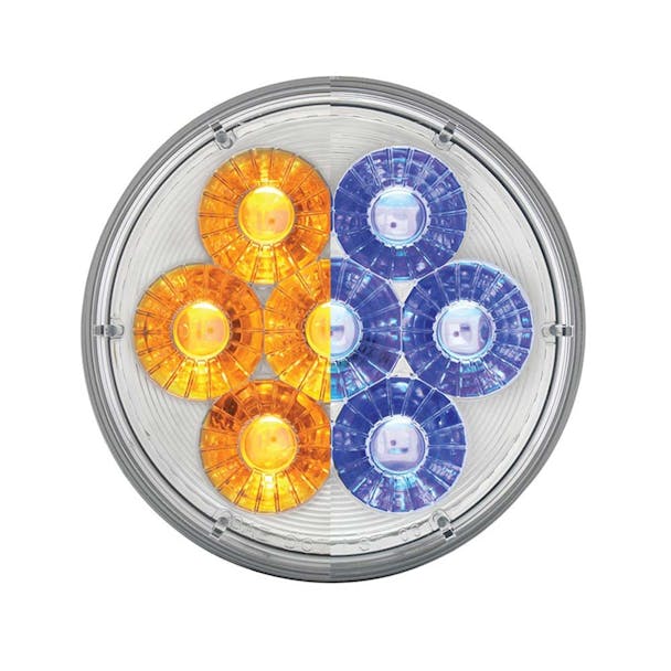 14 LED 4" Round Double Fury Amber Clearance Marker Light - Both Options