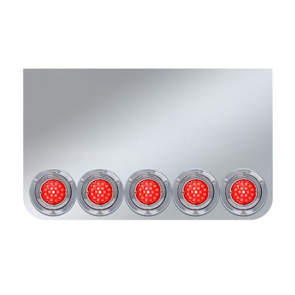 20" Drop Rear Center Panel With Dual Revolution Starburst Watermelon LED Lights - All Options
