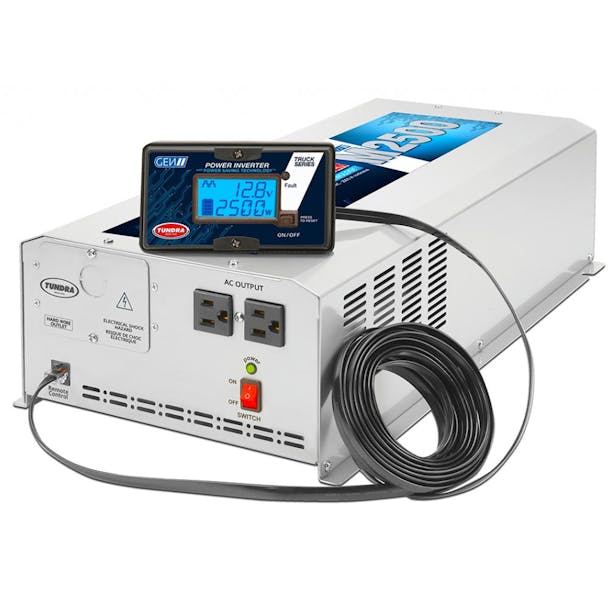 Tundra 2500 Watt Modified Sine Wave Power Inverter- Inverter, remote, and install kit