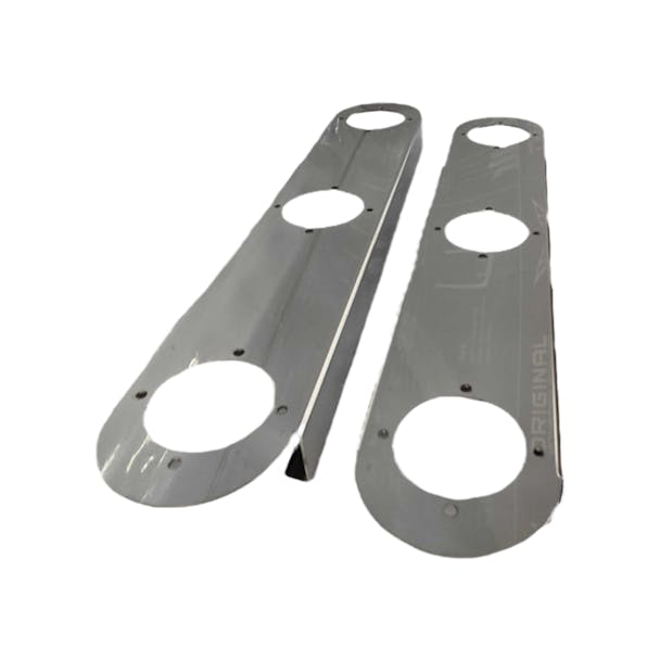 Kenworth Stainless Steel 15" Front Air Cleaner Light Bar With Round Radius Ends - Thumbnail